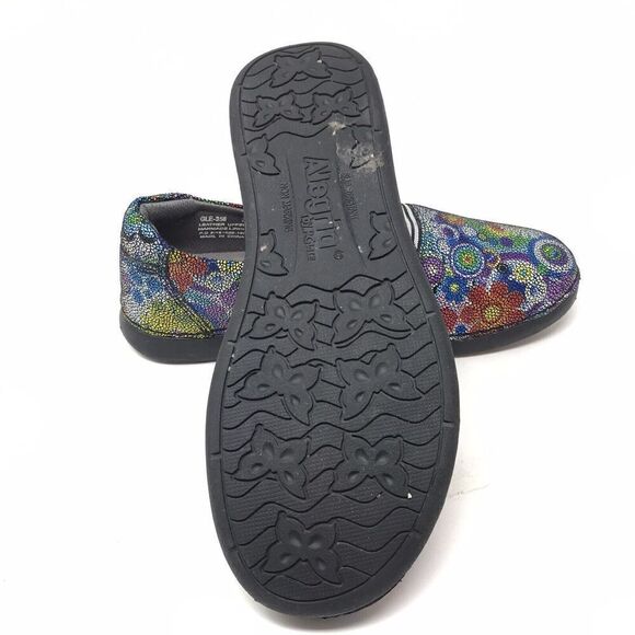 Alegria Glee Hippie Chic Clogs Womens Size 36 6-6.5 Floral Flower Slip On Career - Picture 10 of 12